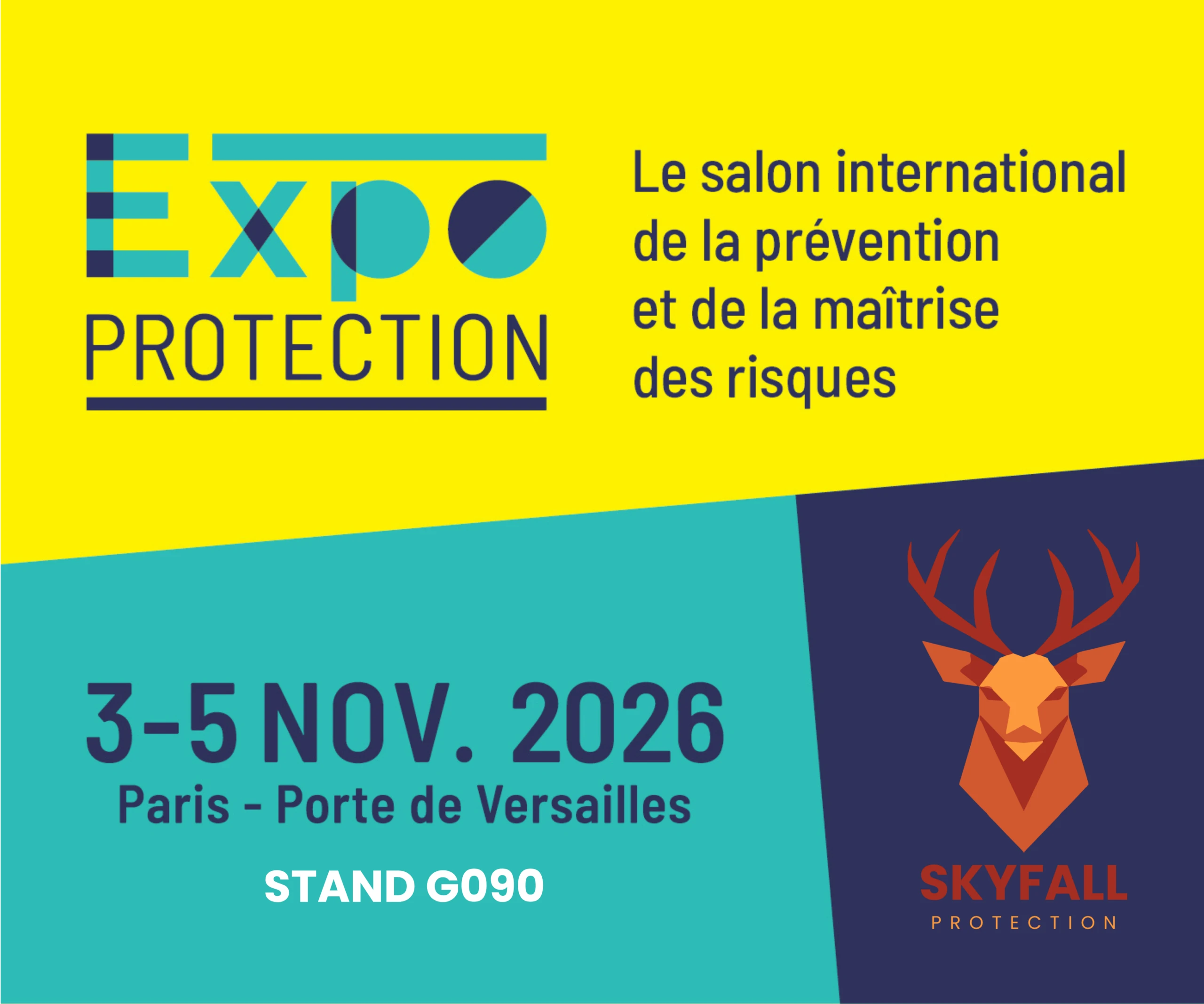 Stand Skyfall Protection à Expoprotection 2026, cybersécurité pour PME